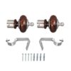 Supports de rideau et embouts décoratifs en bois Cohsar MT