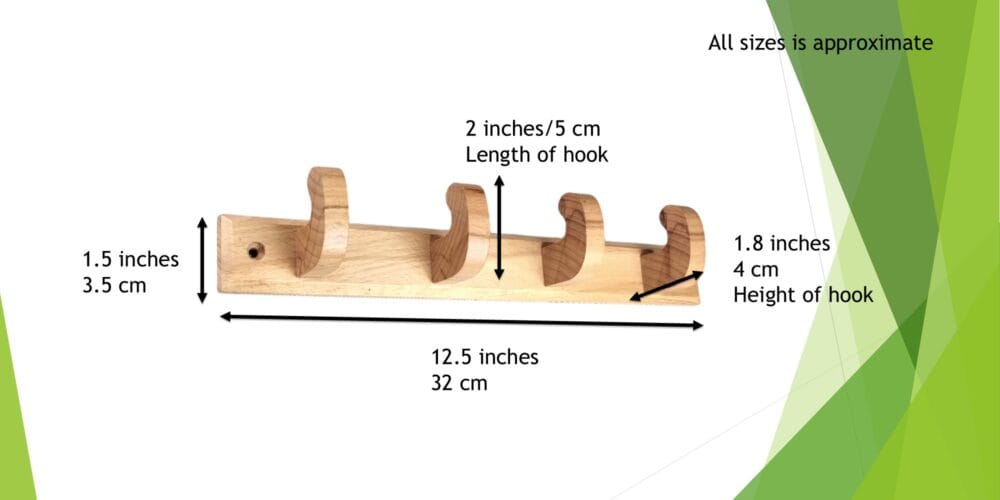 Wooden Coat and Towel Hooks