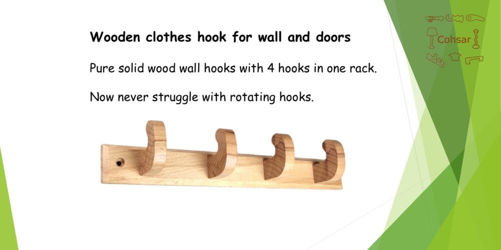 Wooden Wall Hooks for Clothes