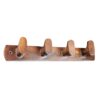 Heavy duty wooden wall hooks 4 hooks in 1 rack
