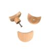 Wooden moons shaped knobs