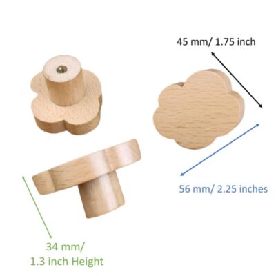 Wooden knobs for kids room