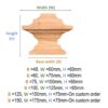Durable Square Fence Post Caps & Finials – Creative Wooden Poles for Stylish Fencing