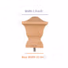 Square fence finials post caps curtain finials