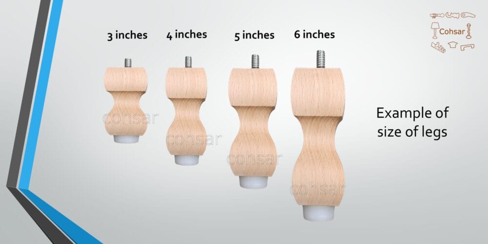 cabinet legs in wood