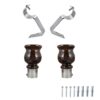 Wooden Curtain Brackets and Finials