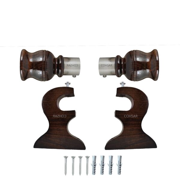 Round Curtain Brackets and Finials