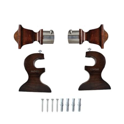 Decorative Curtain bracket and finials 4pcs set