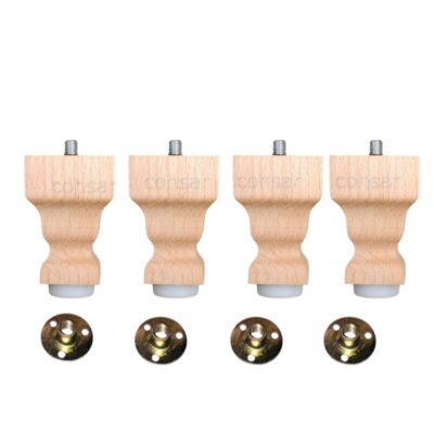 Wooden chair feet