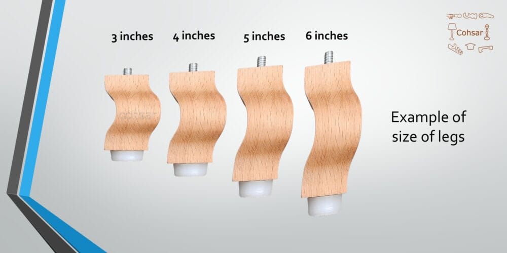Wooden furniture supports