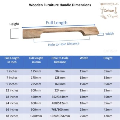 wooden furniture handles
