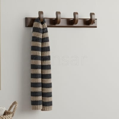 Heavy duty wooden wall hooks for organization