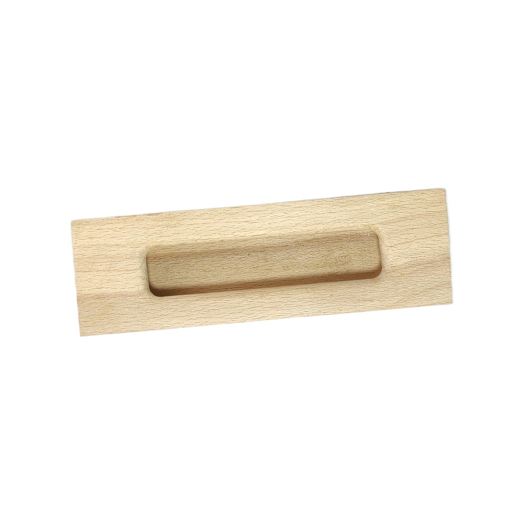 Cohsar solid beechwood raw recessed handle billet